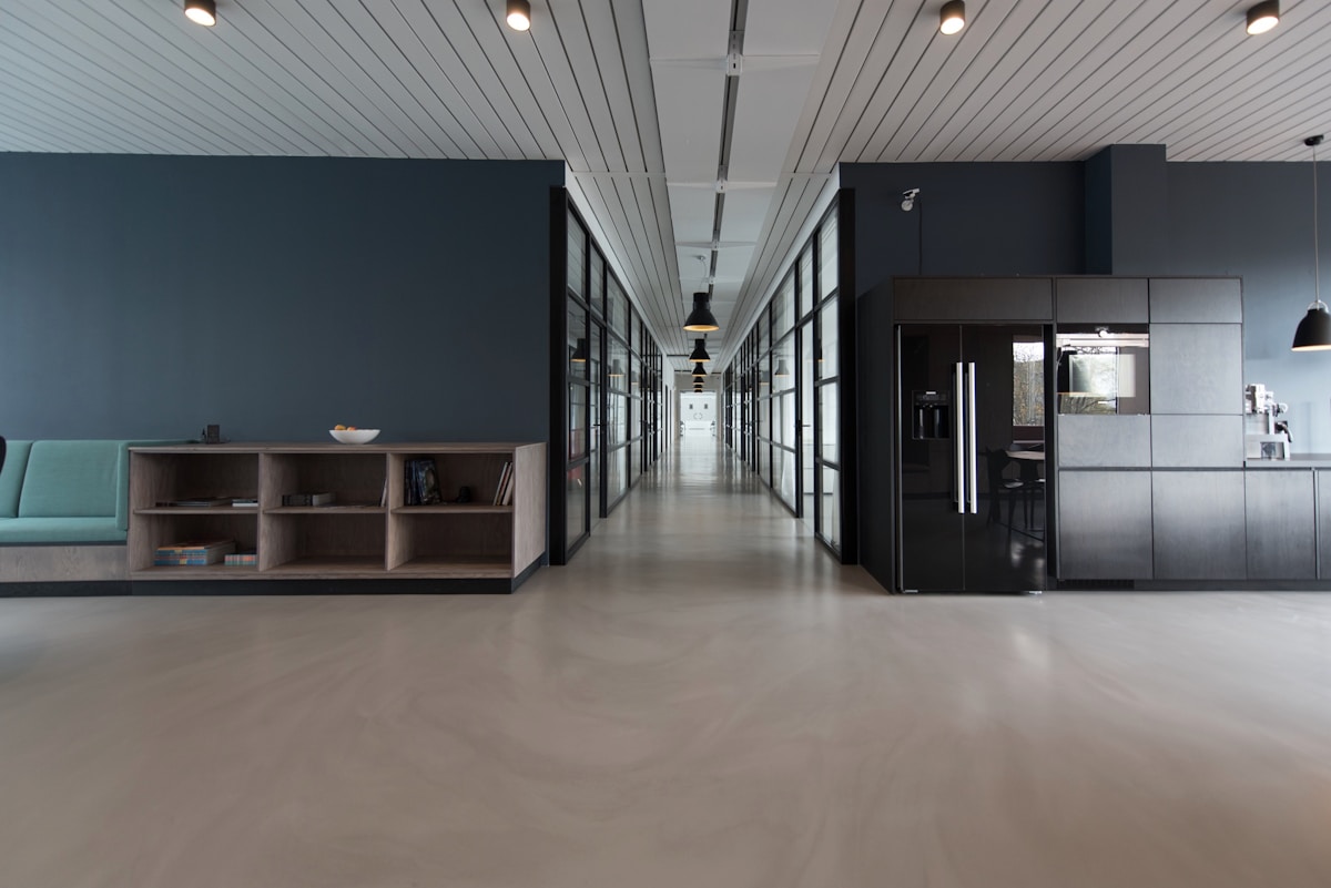 Modern workspace for funeral cover administration